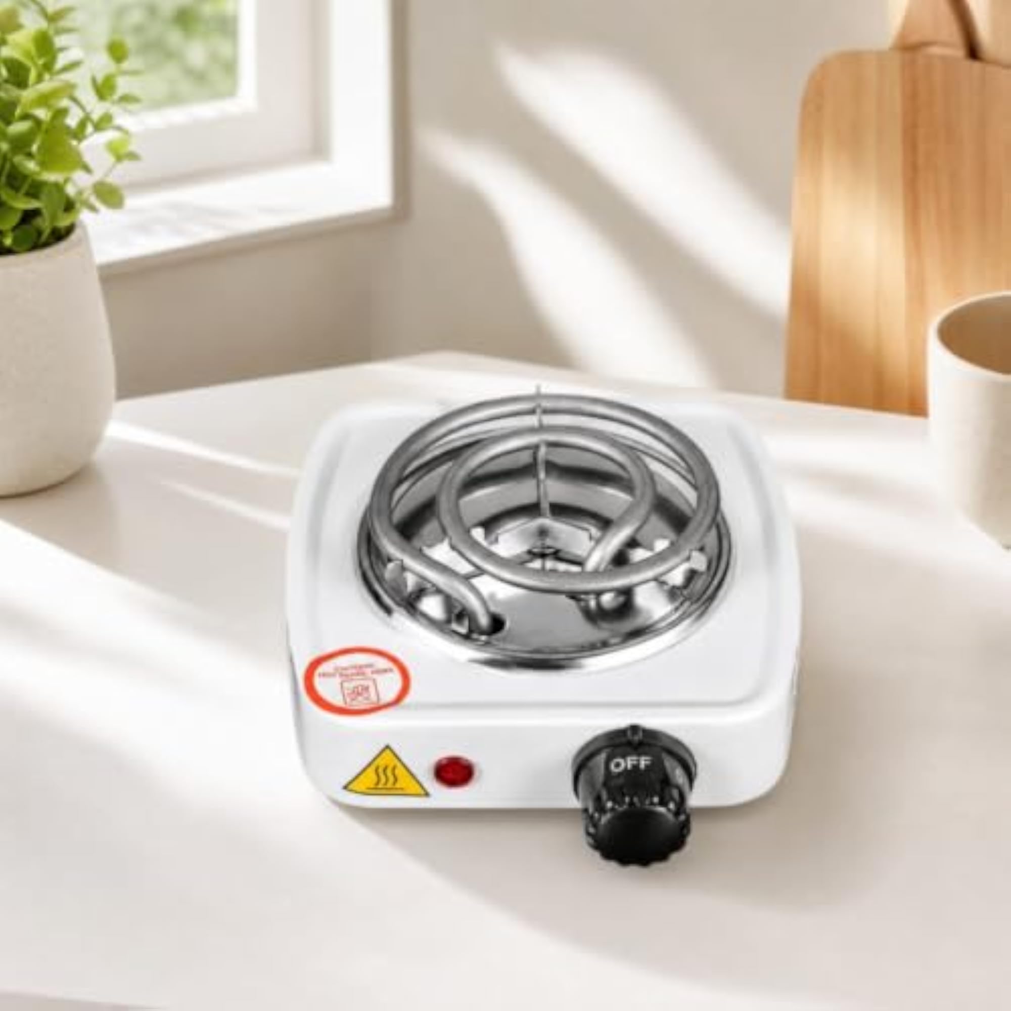 220V Compact Electric Hot Plate with Temperature Control